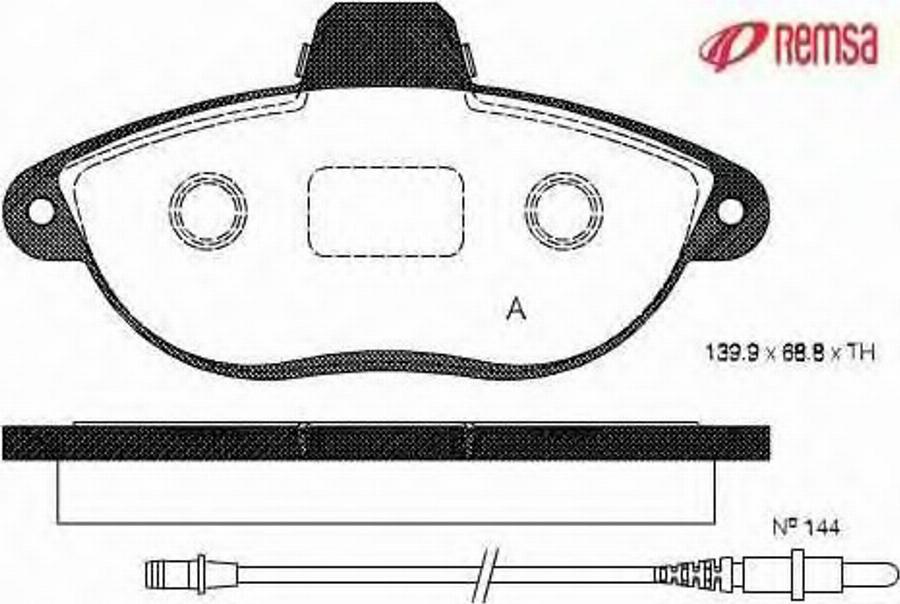 Metzger 060202 - Kit pastiglie freno, Freno a disco autozon.pro