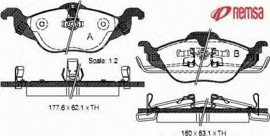 Metzger 068402 - Kit pastiglie freno, Freno a disco autozon.pro