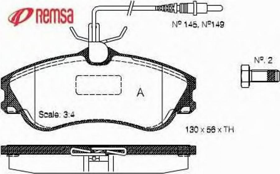 Metzger 063404 - Kit pastiglie freno, Freno a disco autozon.pro