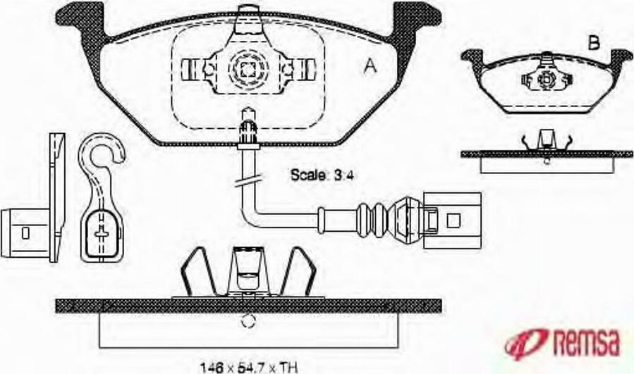 Metzger 0633.41 - Kit pastiglie freno, Freno a disco autozon.pro