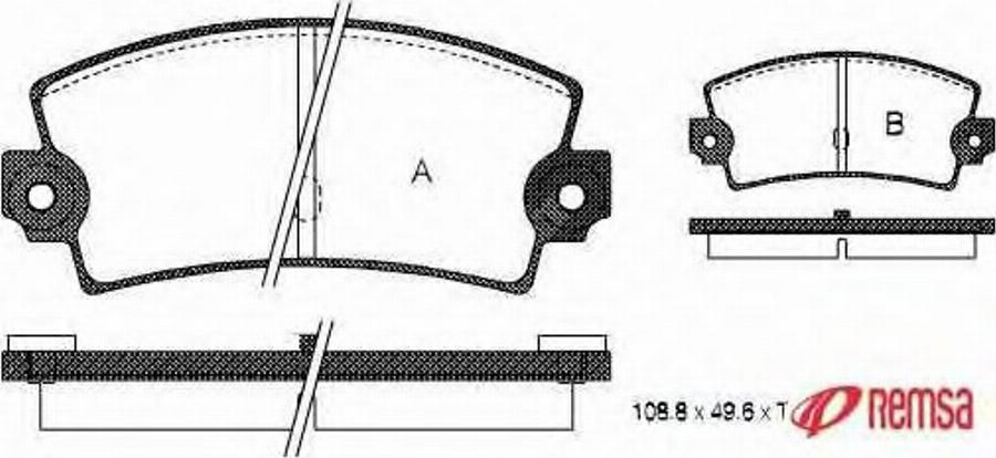 Metzger 002136 - Kit pastiglie freno, Freno a disco autozon.pro