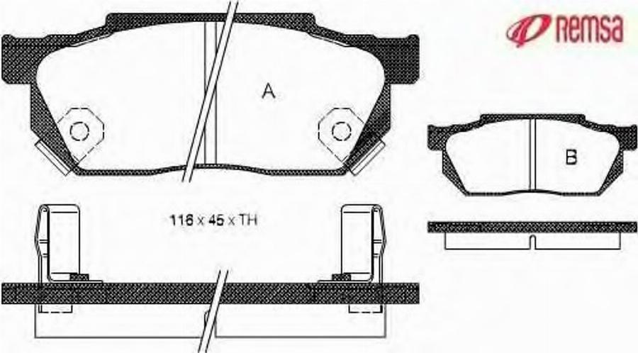 Metzger 019302 - Kit pastiglie freno, Freno a disco autozon.pro