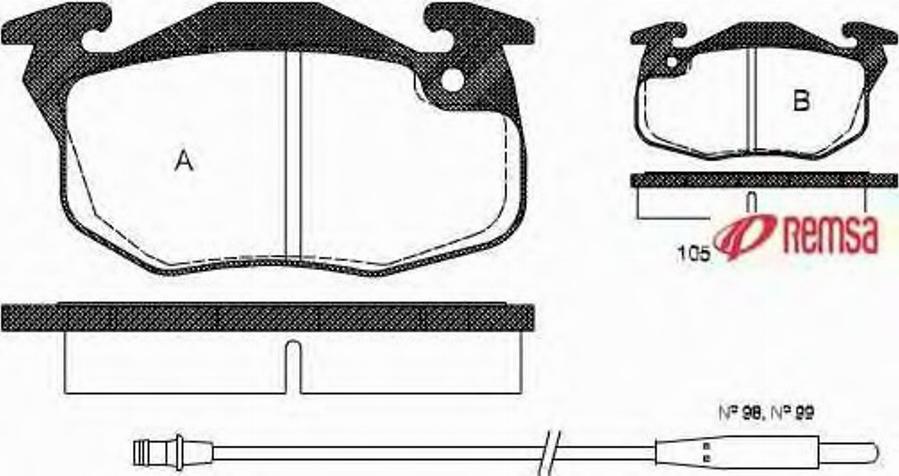 Metzger 019212 - Kit pastiglie freno, Freno a disco autozon.pro