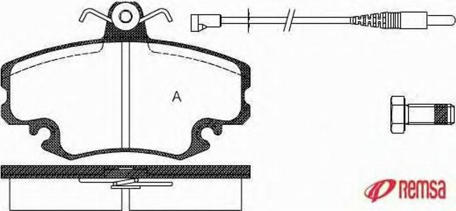 Metzger 014132 - Kit pastiglie freno, Freno a disco autozon.pro