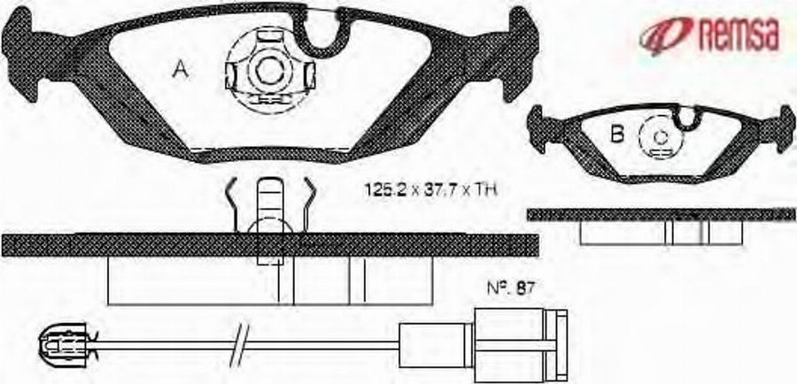 Metzger 015500 - Kit pastiglie freno, Freno a disco autozon.pro