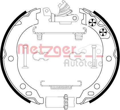 Metzger 0152019 - Kit ganasce, Freno stazionamento autozon.pro