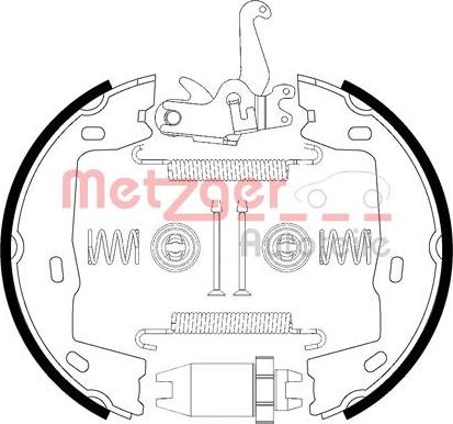 Metzger 0152021 - Kit ganasce, Freno stazionamento autozon.pro