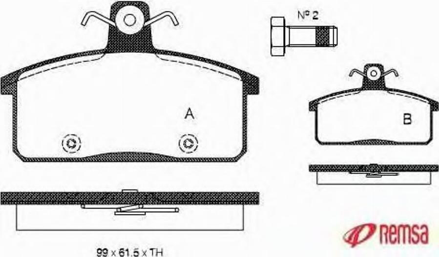 Metzger 012840 - Kit pastiglie freno, Freno a disco autozon.pro