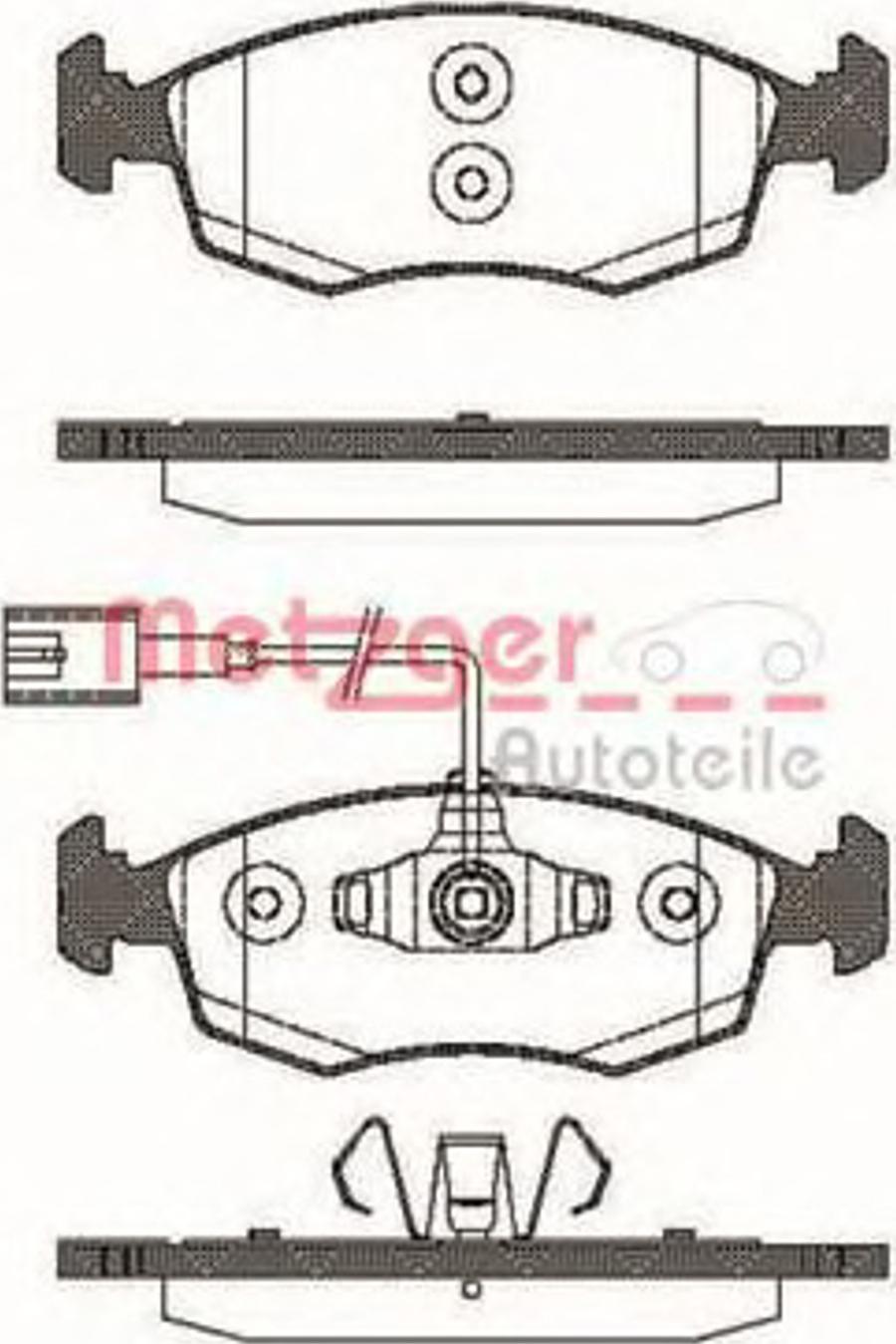 Metzger 0172.52 - Kit pastiglie freno, Freno a disco autozon.pro