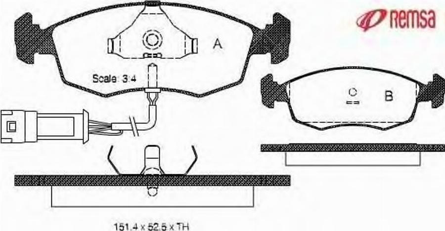 Metzger 017200 - Kit pastiglie freno, Freno a disco autozon.pro