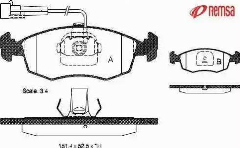 ACDelco AC058755D - Kit pastiglie freno, Freno a disco autozon.pro