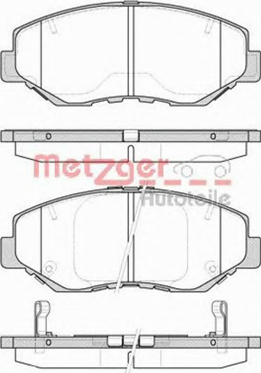 Metzger 089900 - Kit pastiglie freno, Freno a disco autozon.pro