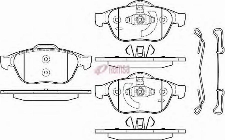 Metzger 0843.20 - Kit pastiglie freno, Freno a disco autozon.pro