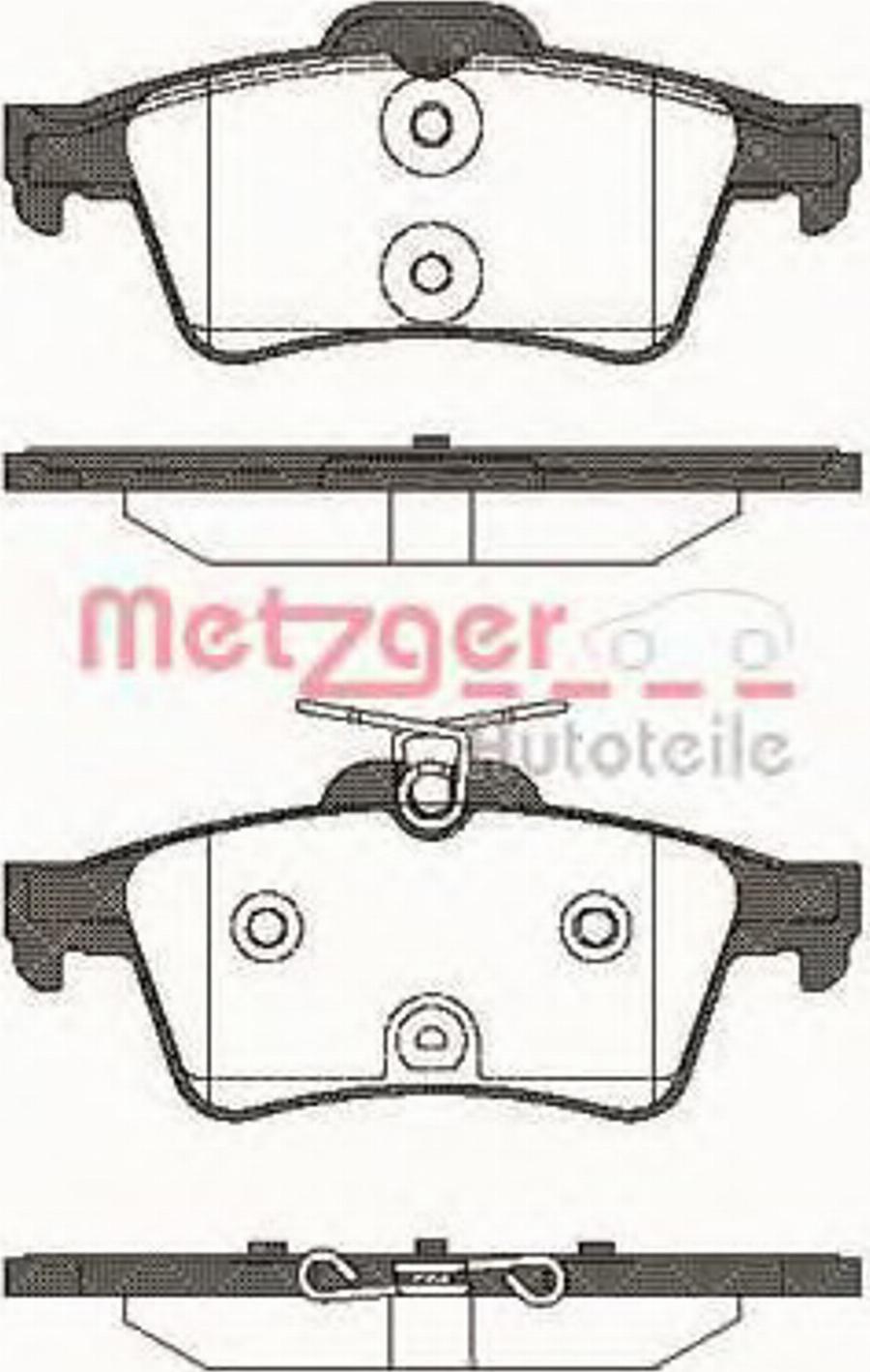 Metzger 084240 - Kit pastiglie freno, Freno a disco autozon.pro