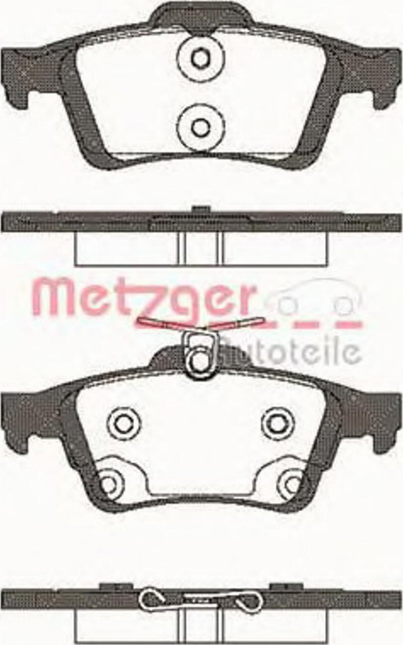 Metzger 084270 - Kit pastiglie freno, Freno a disco autozon.pro