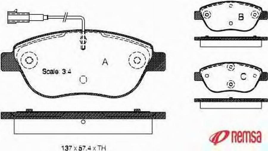 Metzger 085901 - Kit pastiglie freno, Freno a disco autozon.pro