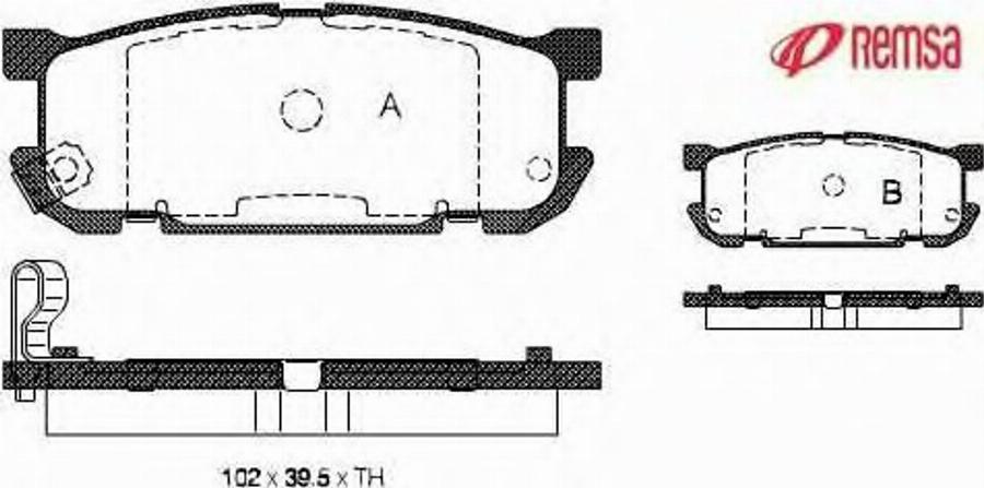 Metzger 085302 - Kit pastiglie freno, Freno a disco autozon.pro