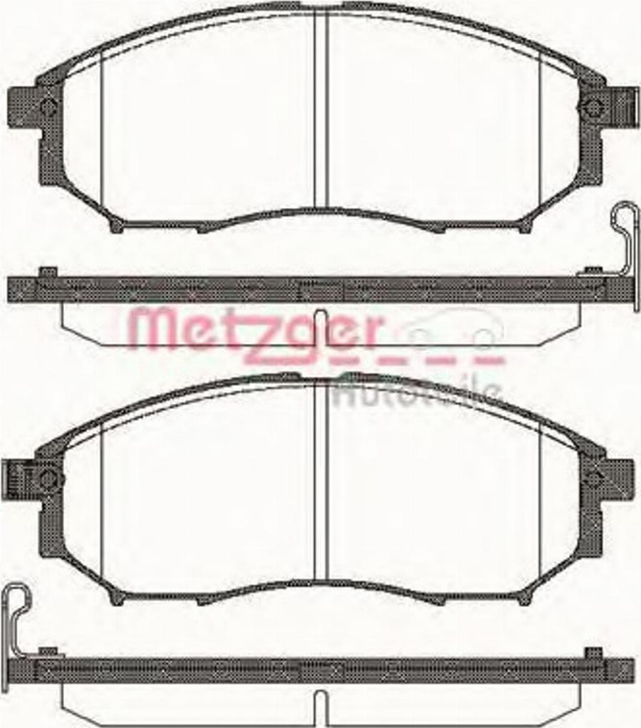 Metzger 0852.14 - Kit pastiglie freno, Freno a disco autozon.pro