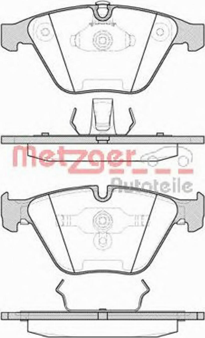 Metzger 085700 - Kit pastiglie freno, Freno a disco autozon.pro