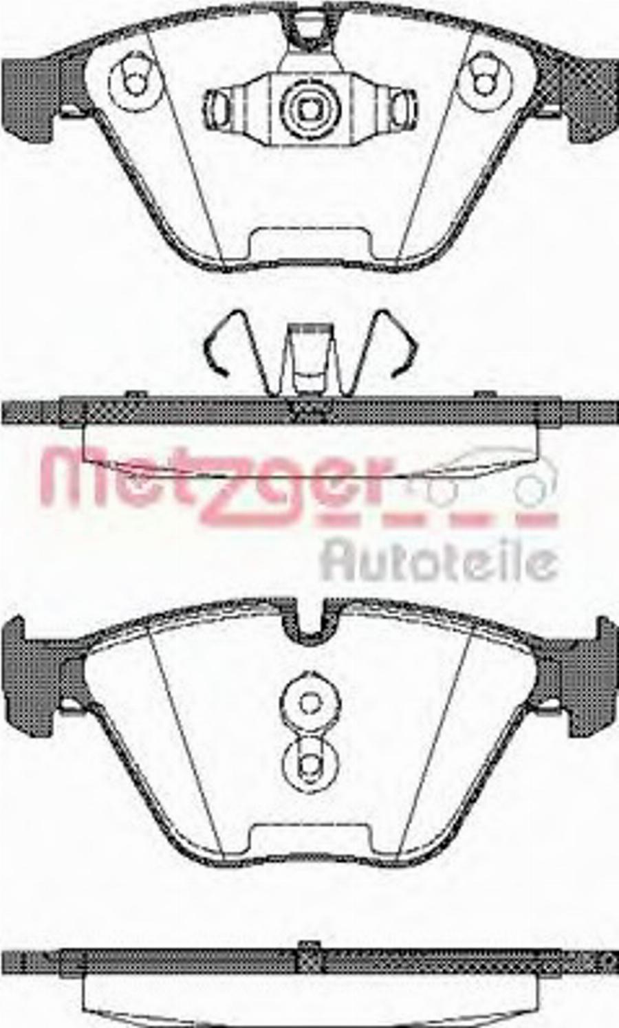 Metzger 0857.10 - Kit pastiglie freno, Freno a disco autozon.pro