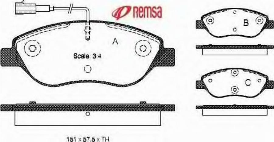 Metzger 086001 - Kit pastiglie freno, Freno a disco autozon.pro