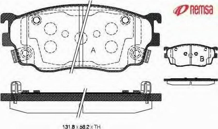 Metzger 080012 - Kit pastiglie freno, Freno a disco autozon.pro