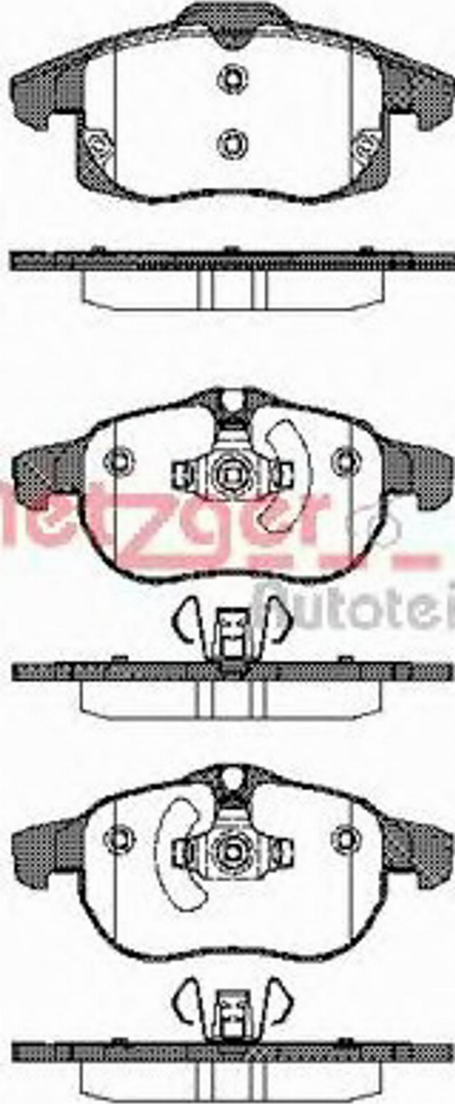 Metzger 088840 - Kit pastiglie freno, Freno a disco autozon.pro