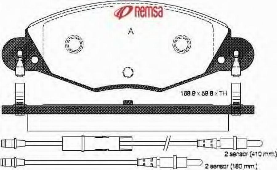 Metzger 082704 - Kit pastiglie freno, Freno a disco autozon.pro