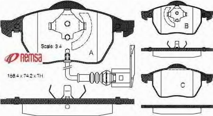 Metzger 0390.41 - Kit pastiglie freno, Freno a disco autozon.pro