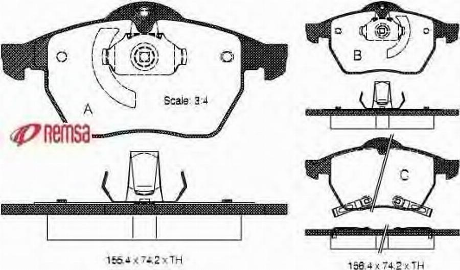 Metzger 039032 - Kit pastiglie freno, Freno a disco autozon.pro