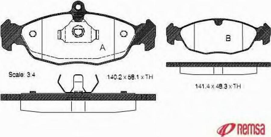 Metzger 039320 - Kit pastiglie freno, Freno a disco autozon.pro