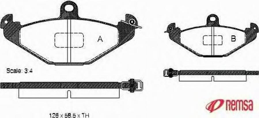 Metzger 034510 - Kit pastiglie freno, Freno a disco autozon.pro