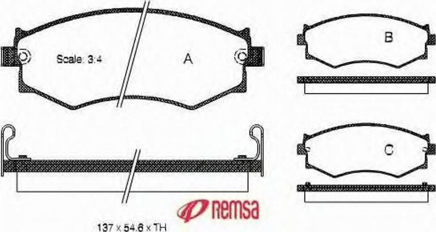 Metzger 035004 - Kit pastiglie freno, Freno a disco autozon.pro