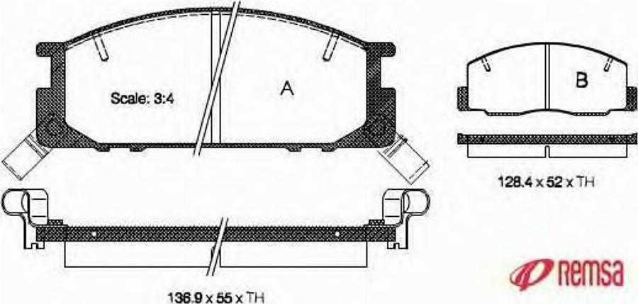 Metzger 030612 - Kit pastiglie freno, Freno a disco autozon.pro