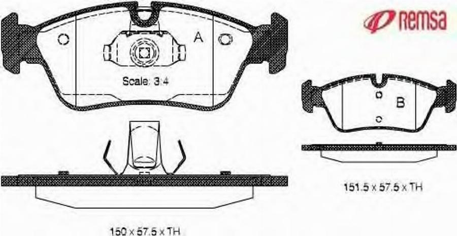 Metzger 038440 - Kit pastiglie freno, Freno a disco autozon.pro