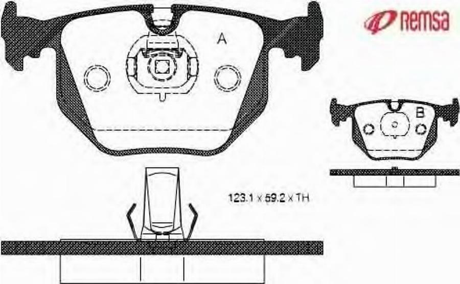 Metzger 038120 - Kit pastiglie freno, Freno a disco autozon.pro