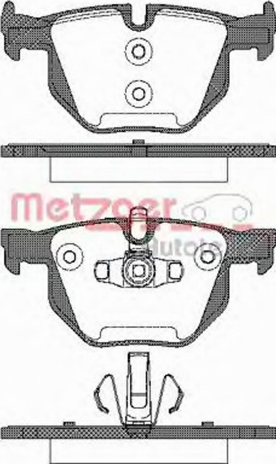 Metzger 038170 - Kit pastiglie freno, Freno a disco autozon.pro