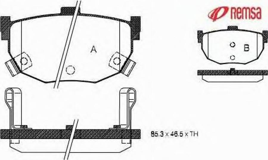 Metzger 029412 - Kit pastiglie freno, Freno a disco autozon.pro