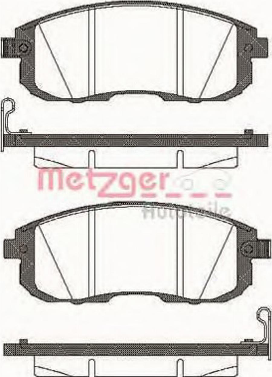 Metzger 029314 - Kit pastiglie freno, Freno a disco autozon.pro