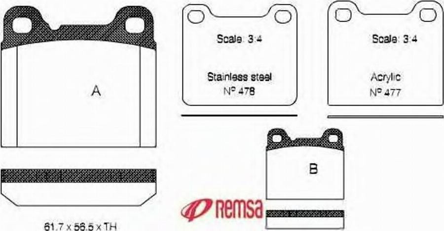 Metzger 025720 - Kit pastiglie freno, Freno a disco autozon.pro