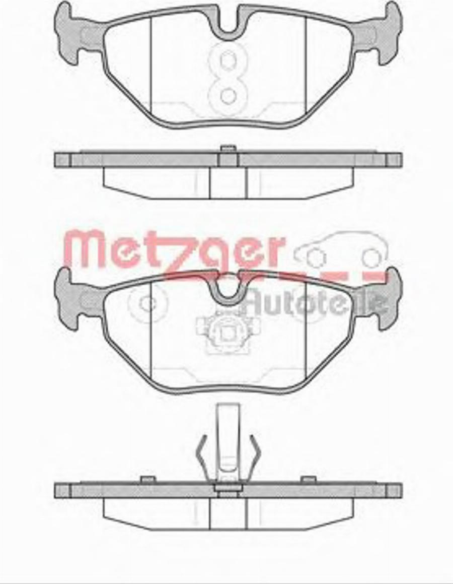 Metzger 026540 - Kit pastiglie freno, Freno a disco autozon.pro