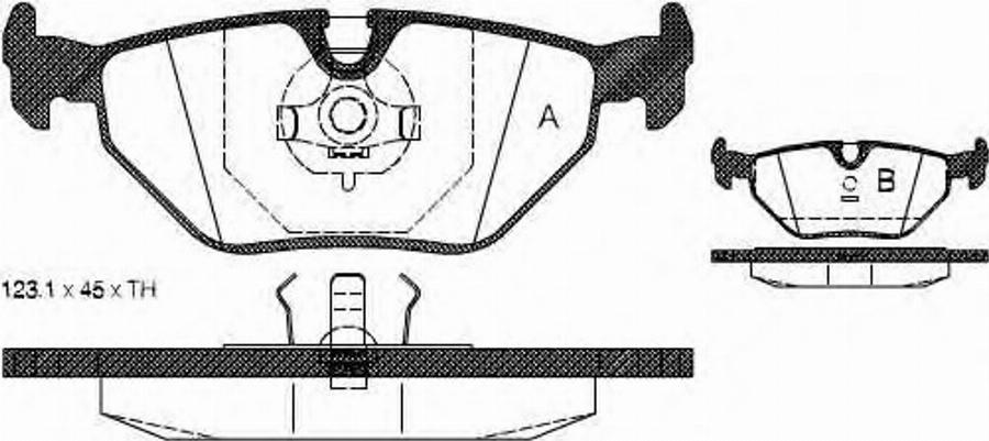 Metzger 026500 - Kit pastiglie freno, Freno a disco autozon.pro