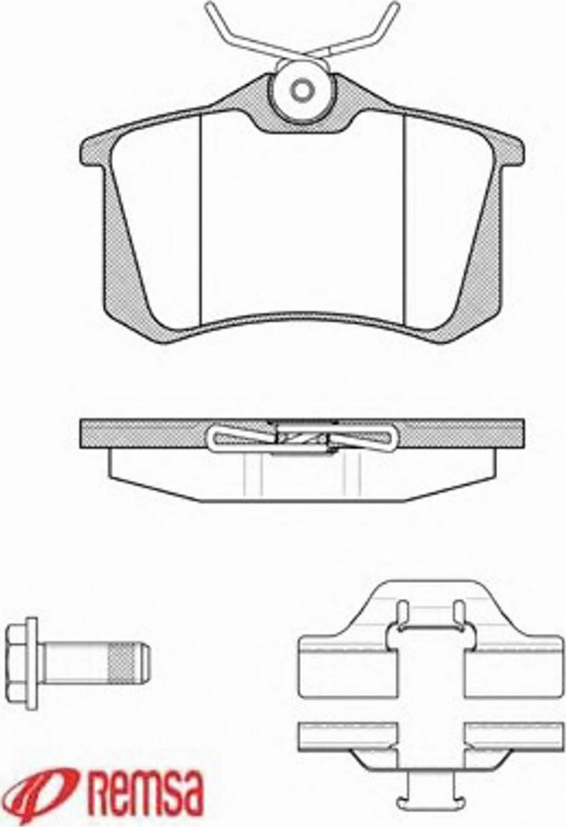 Metzger 026303 - Kit pastiglie freno, Freno a disco autozon.pro