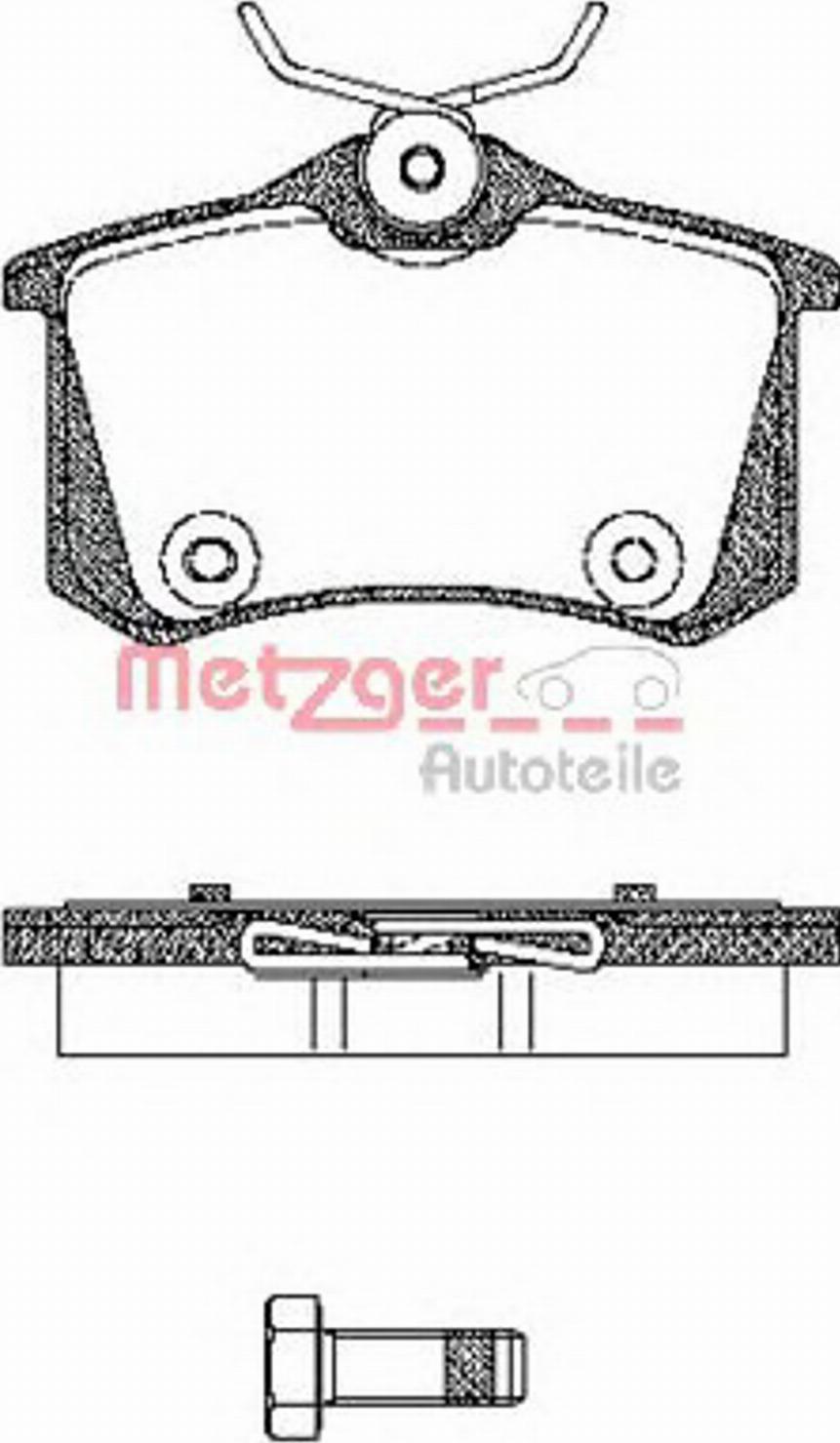 Metzger 0263.14 - Kit pastiglie freno, Freno a disco autozon.pro