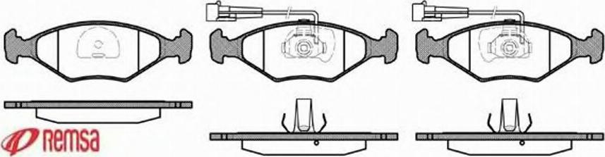 Metzger 028132 - Kit pastiglie freno, Freno a disco autozon.pro