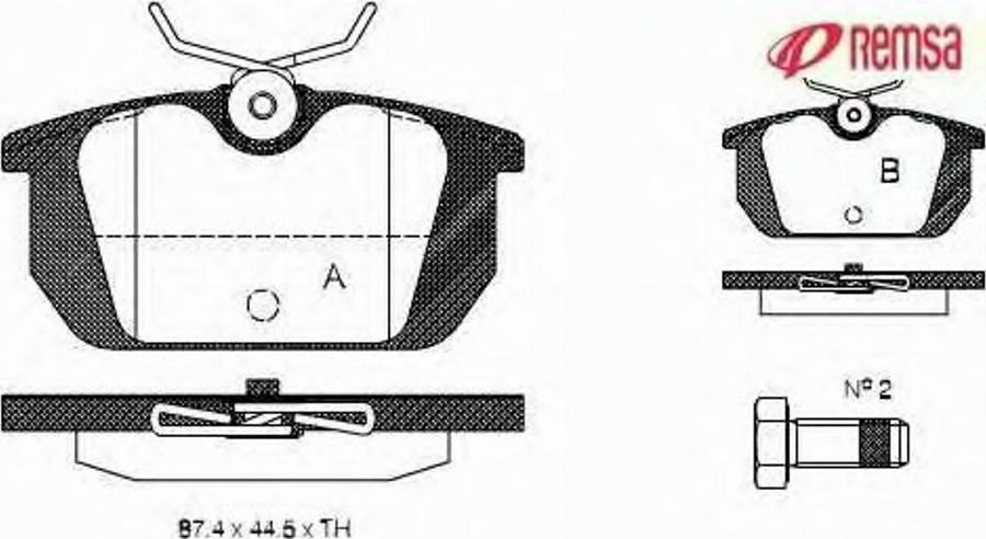 Metzger 023100 - Kit pastiglie freno, Freno a disco autozon.pro