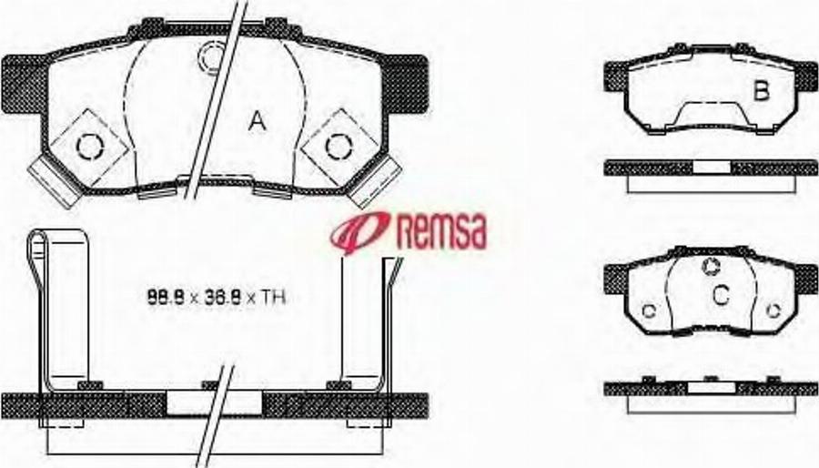 Metzger 023352 - Kit pastiglie freno, Freno a disco autozon.pro