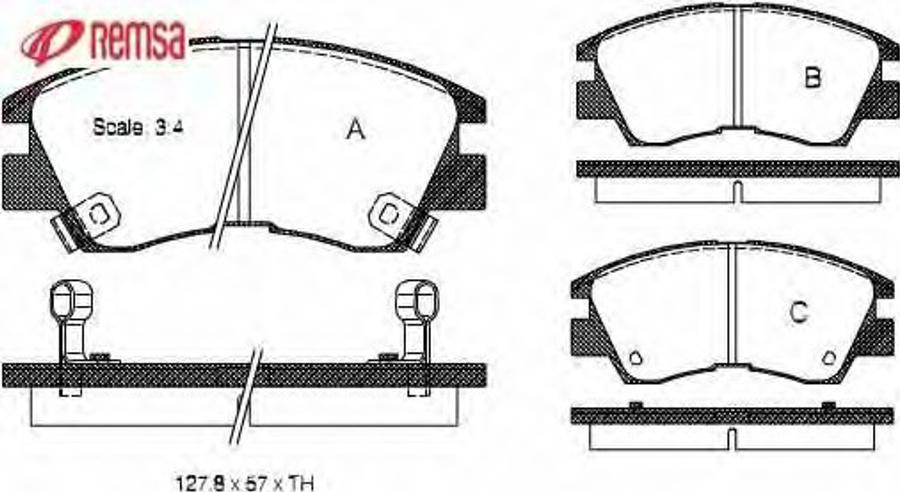 Metzger 027502 - Kit pastiglie freno, Freno a disco autozon.pro