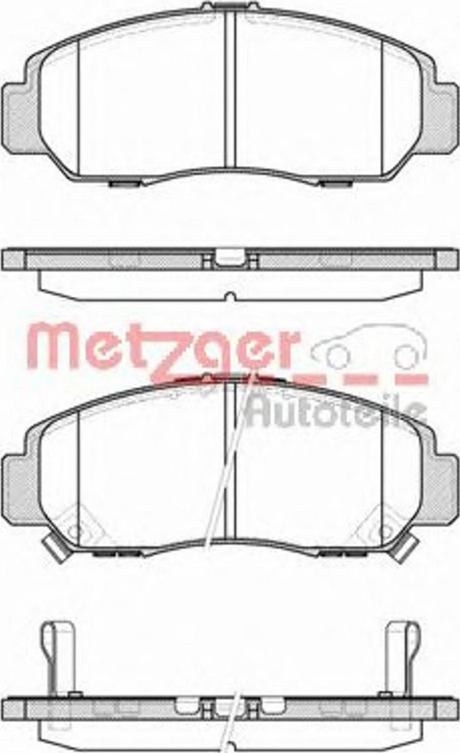 Metzger 074712 - Kit pastiglie freno, Freno a disco autozon.pro