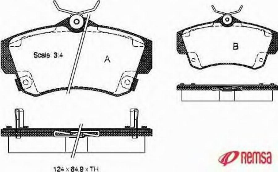 Metzger 075302 - Kit pastiglie freno, Freno a disco autozon.pro